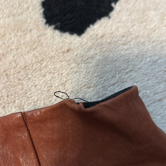 Rag & Bone lamb leather pants cognac brown size 8 - Picture 6 of 6